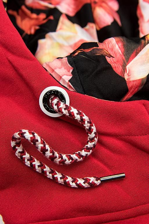 Bluza w pasy czerwona/czarna