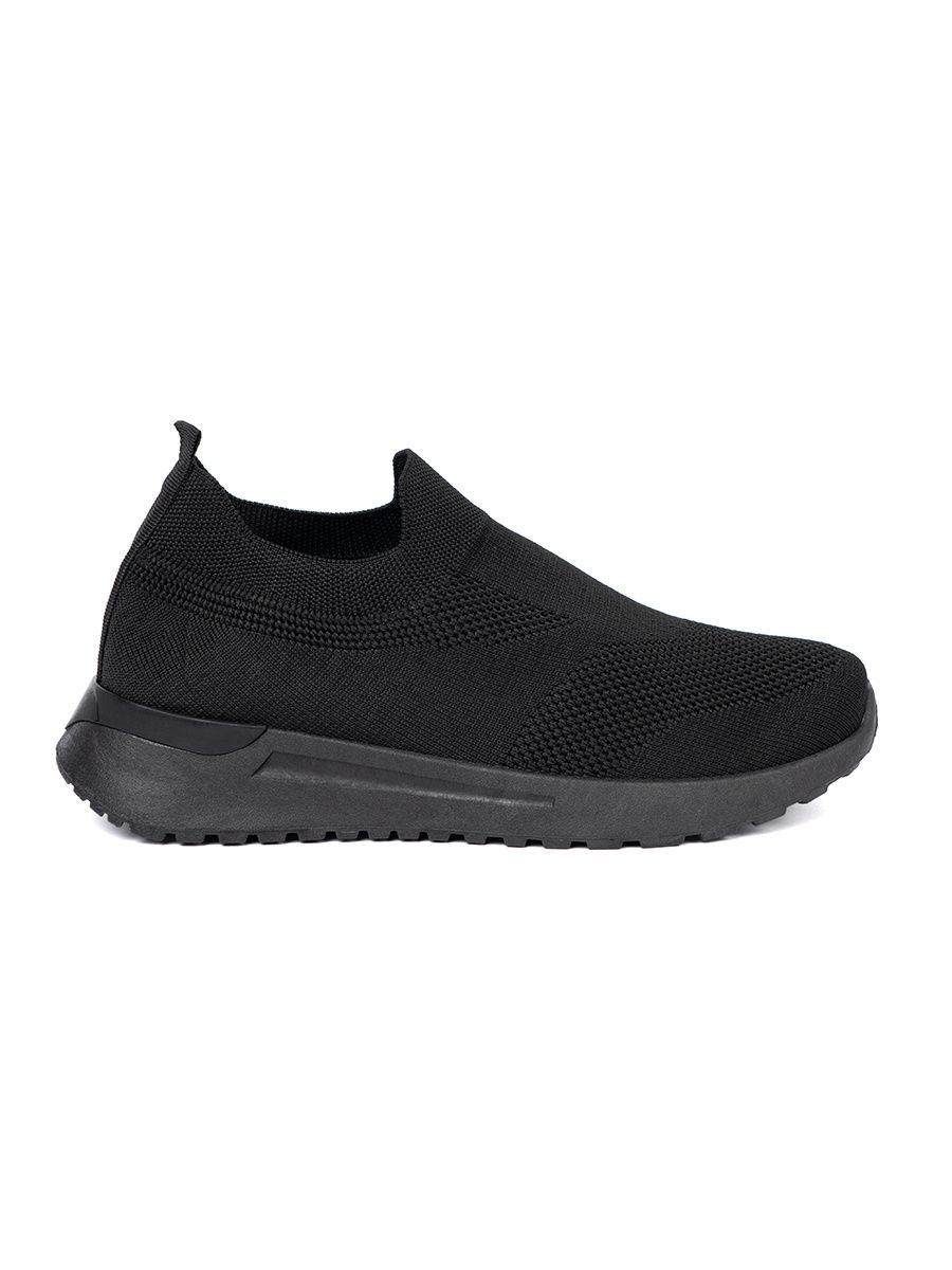 Czarne slip-on sneakers