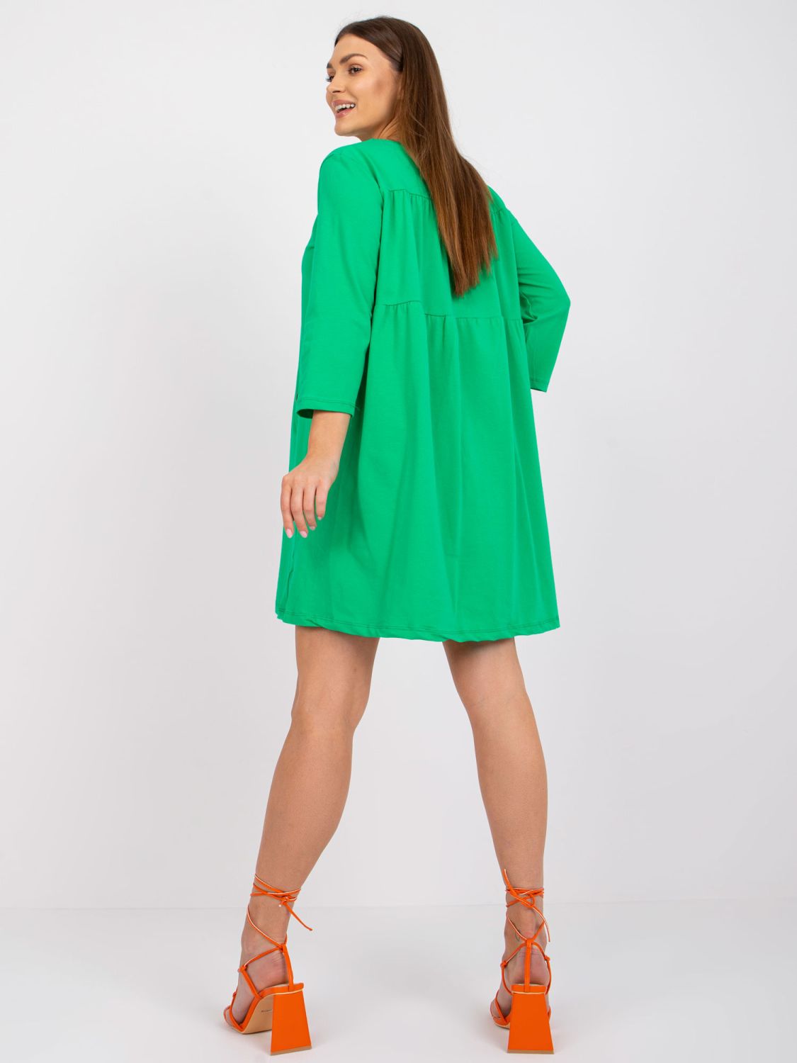 Oversize zielona sukienka
