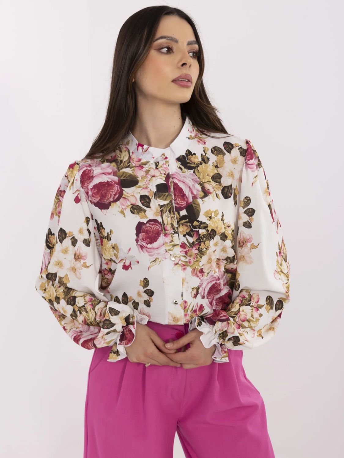 Elegancka bluzka w kwiaty