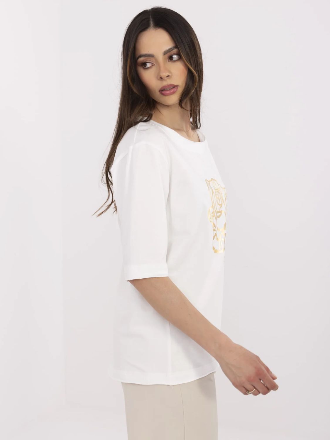 Elegancka bluzka ecru