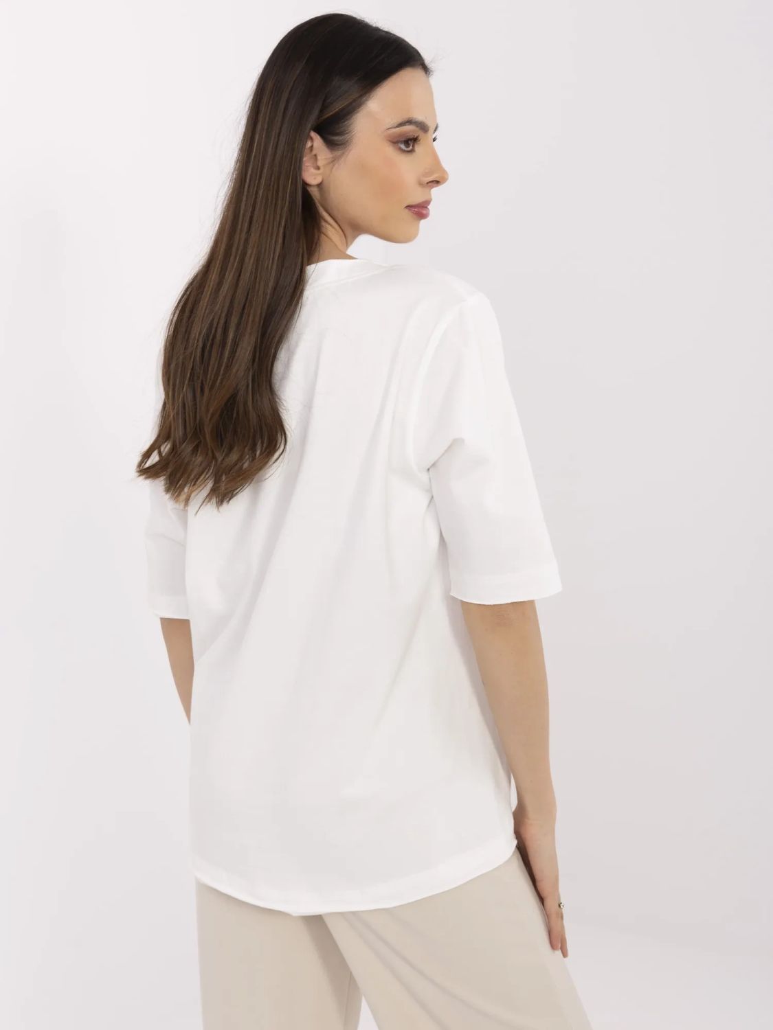 Elegancka bluzka ecru