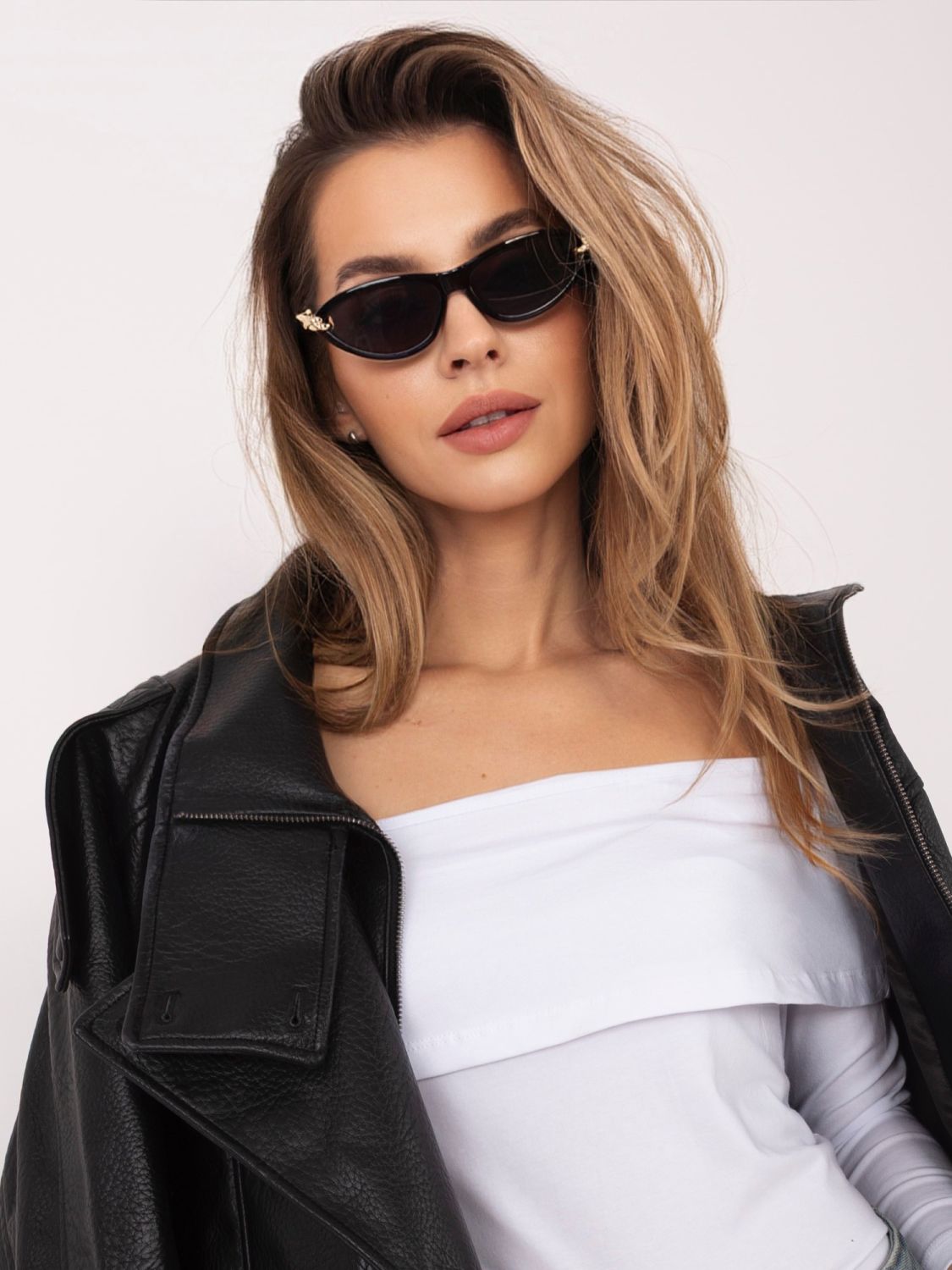 Biała bluzka hiszpanka z rękawem 3/4