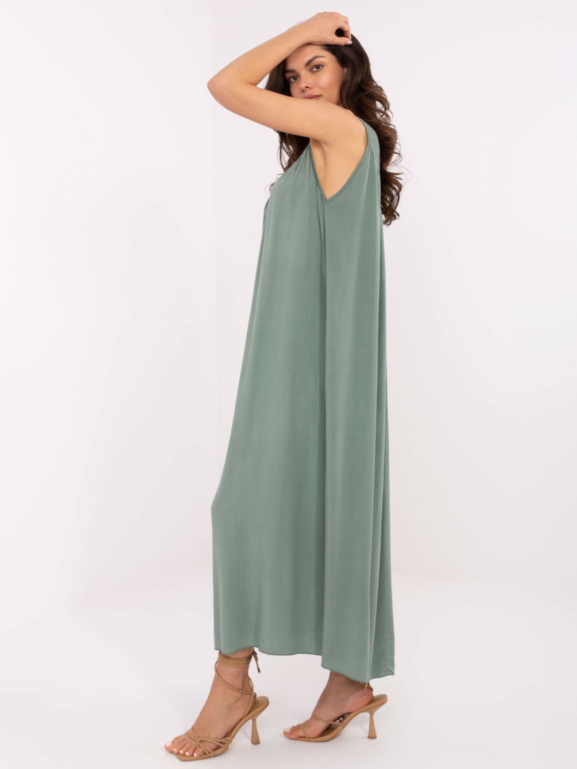Sukienka-TW-SK-BI-L0125.52-khaki