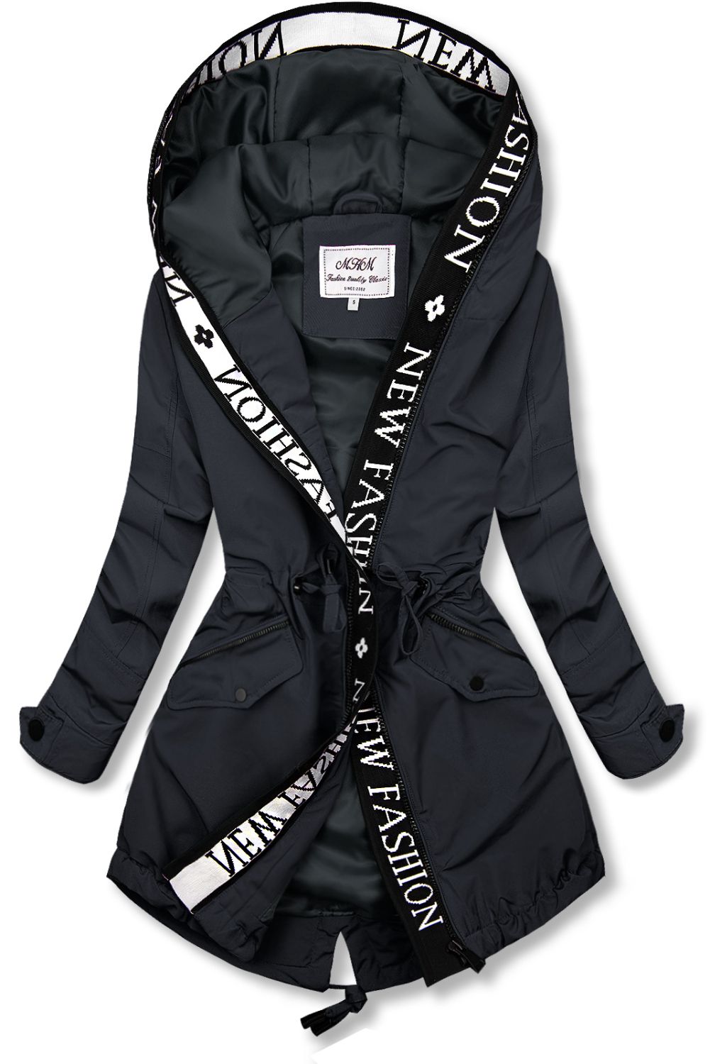 Granatowa parka FASHION