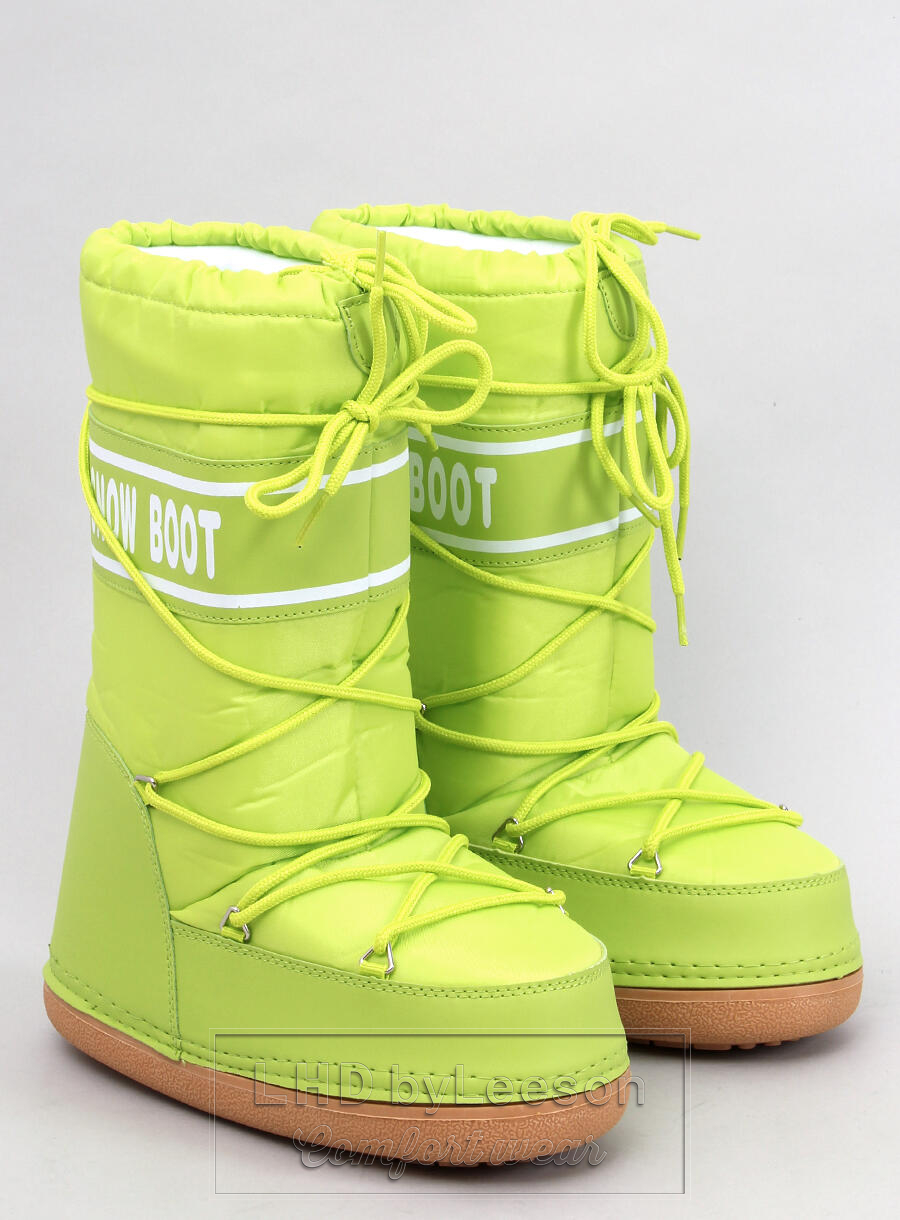 Snow boots wysokie TANGE FLU YELLOW