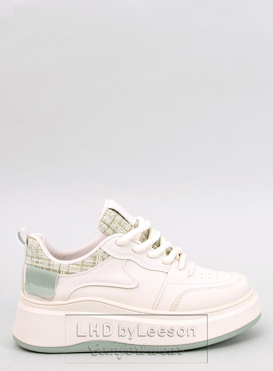 Sneakersy damskie pastelowe MOTIMES BEIGE GREEN