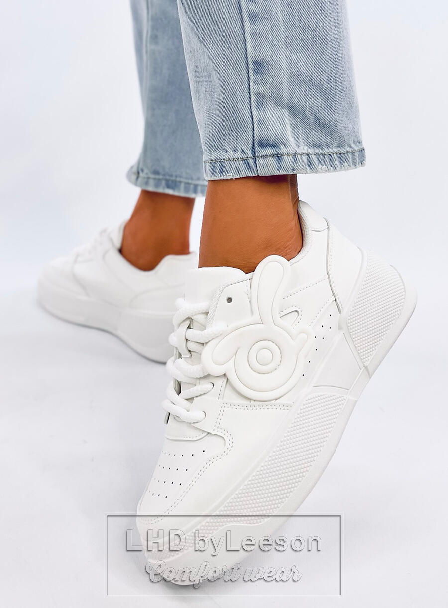 Sneakersy na platformie BROADY ALLWHITE