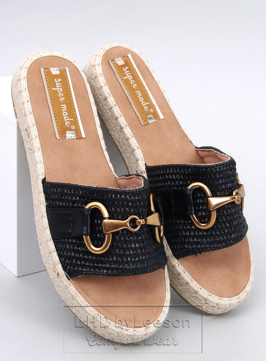 Klapki espadryle MATERS BLACK