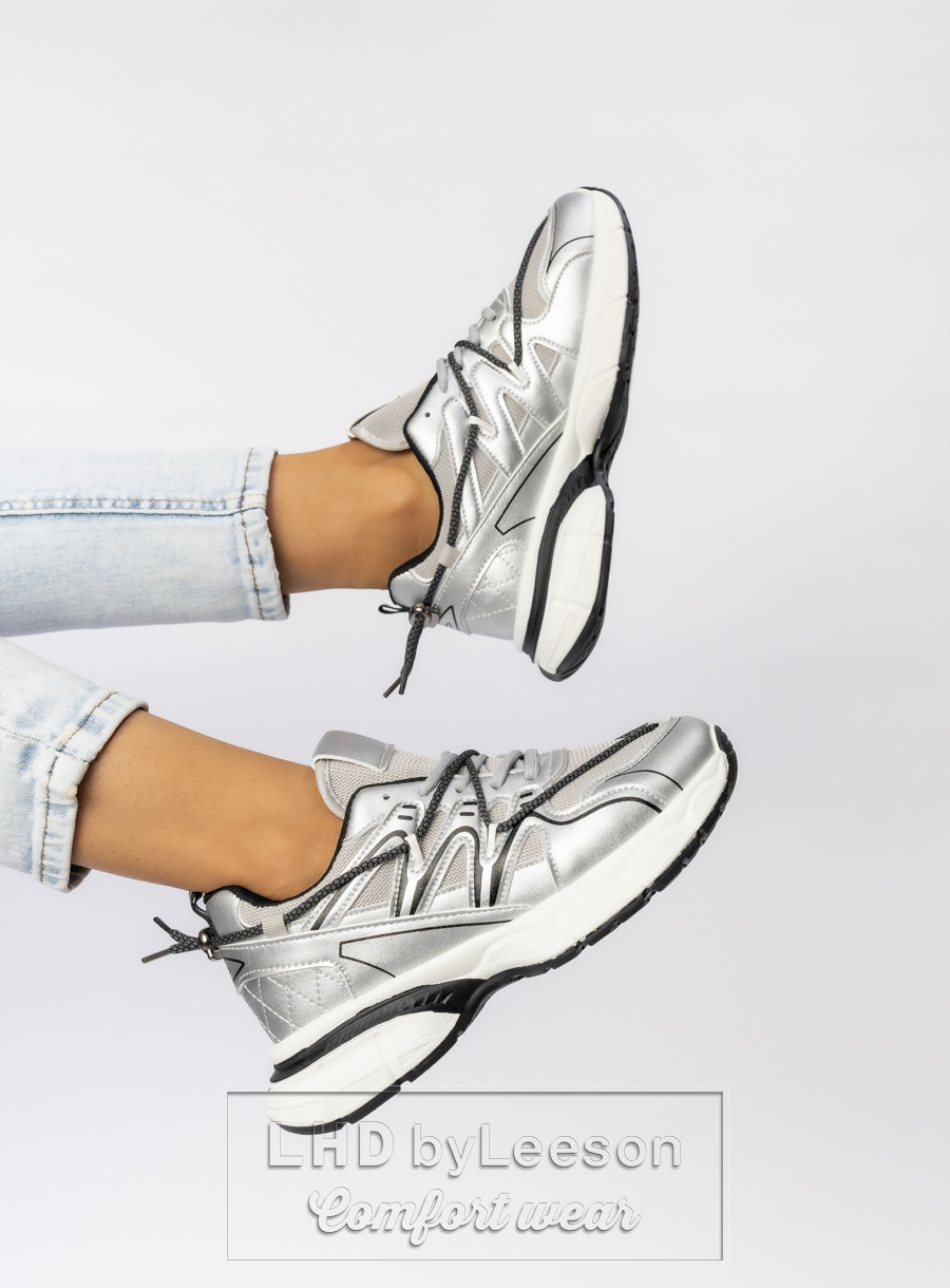 Damskie Sneakersy – Srebrne LUNAR SILVER