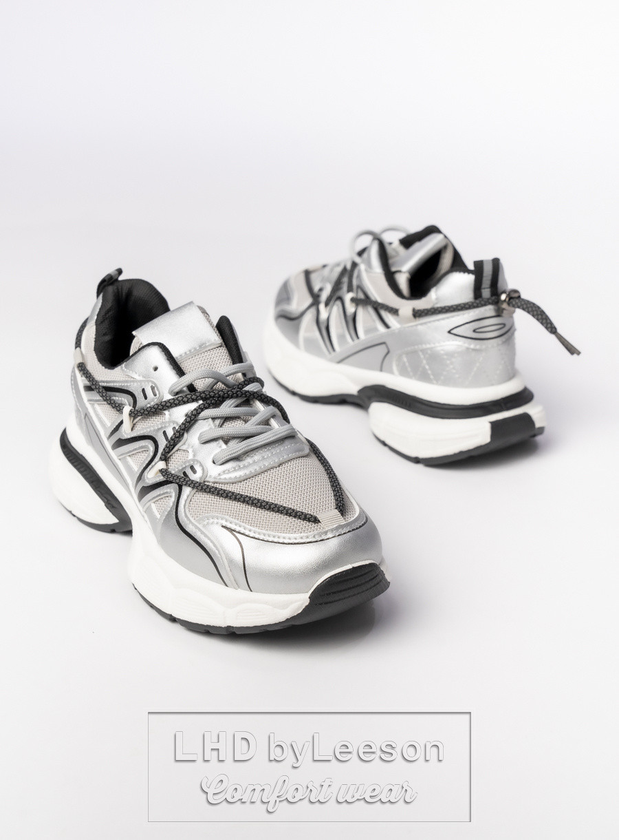 Damskie Sneakersy – Srebrne LUNAR SILVER