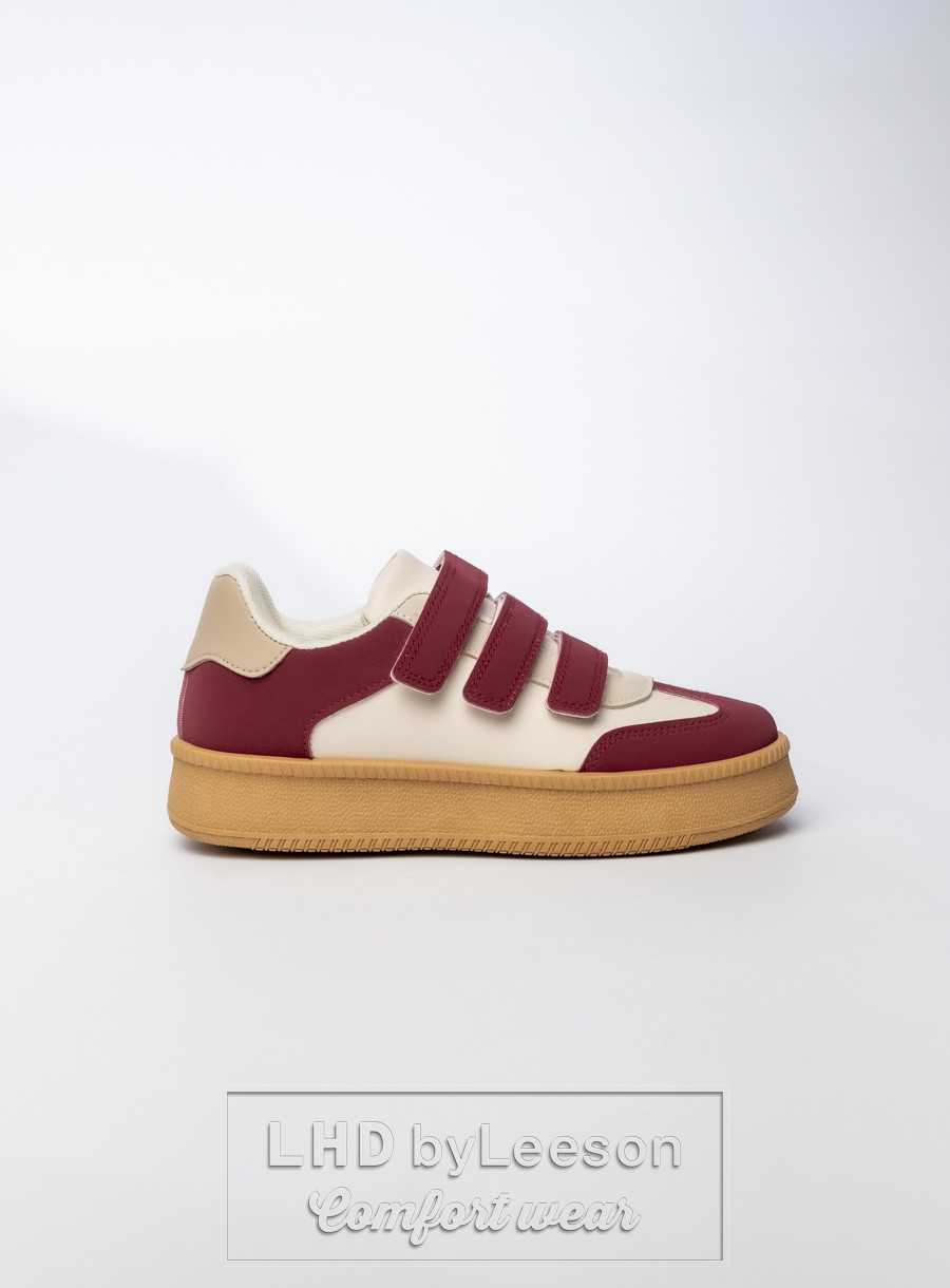 Damskie Sneakersy – Bordowe AURORA WINE