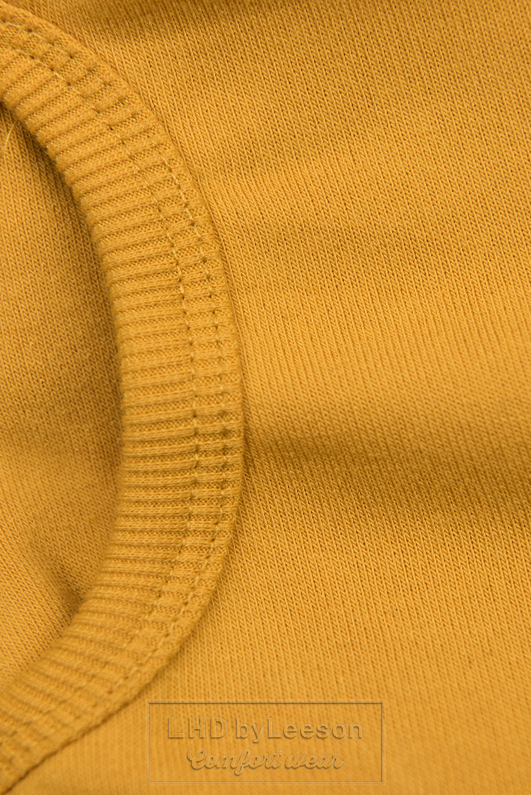 Żółta wydłużona bluza w slim fasonie