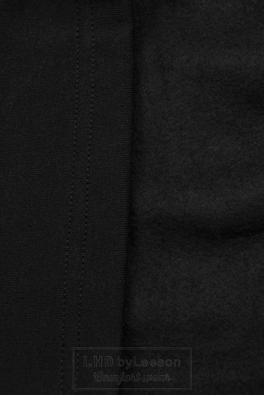 Czarna wydłużona bluza w slim fasonie