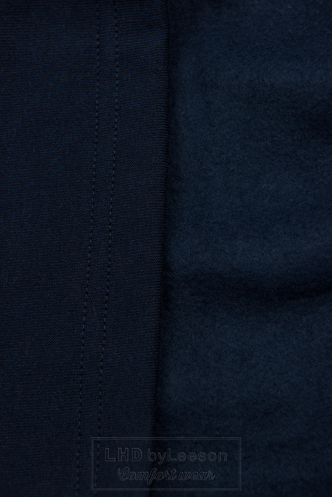 Granatowa wydłużona bluza w slim fasonie
