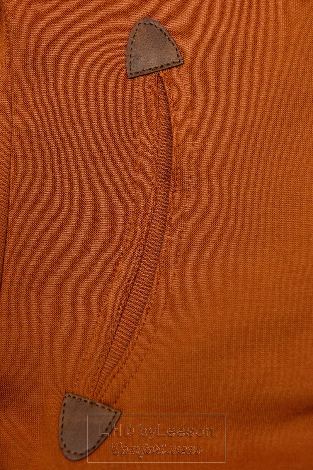 Tycjanowa bluza z asymetrycznym zamkiem