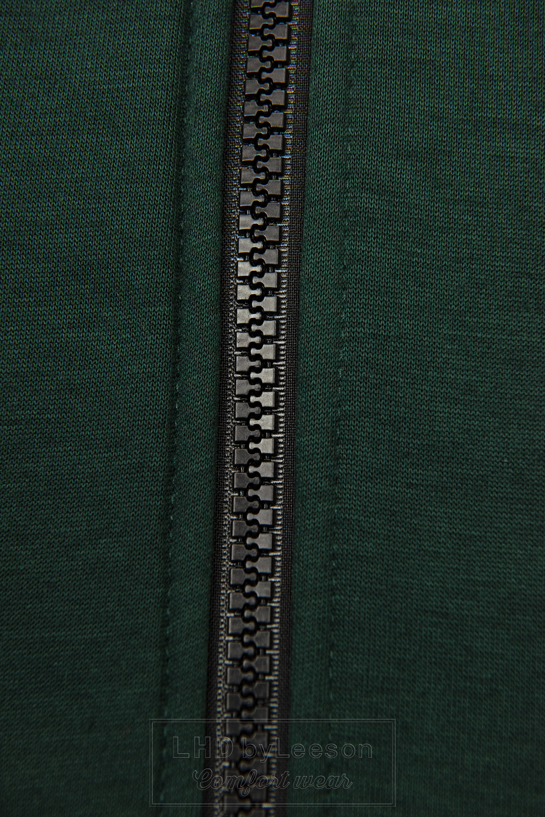 Szmaragdowo-zielona sportowa bluza o wydłużonym kroju