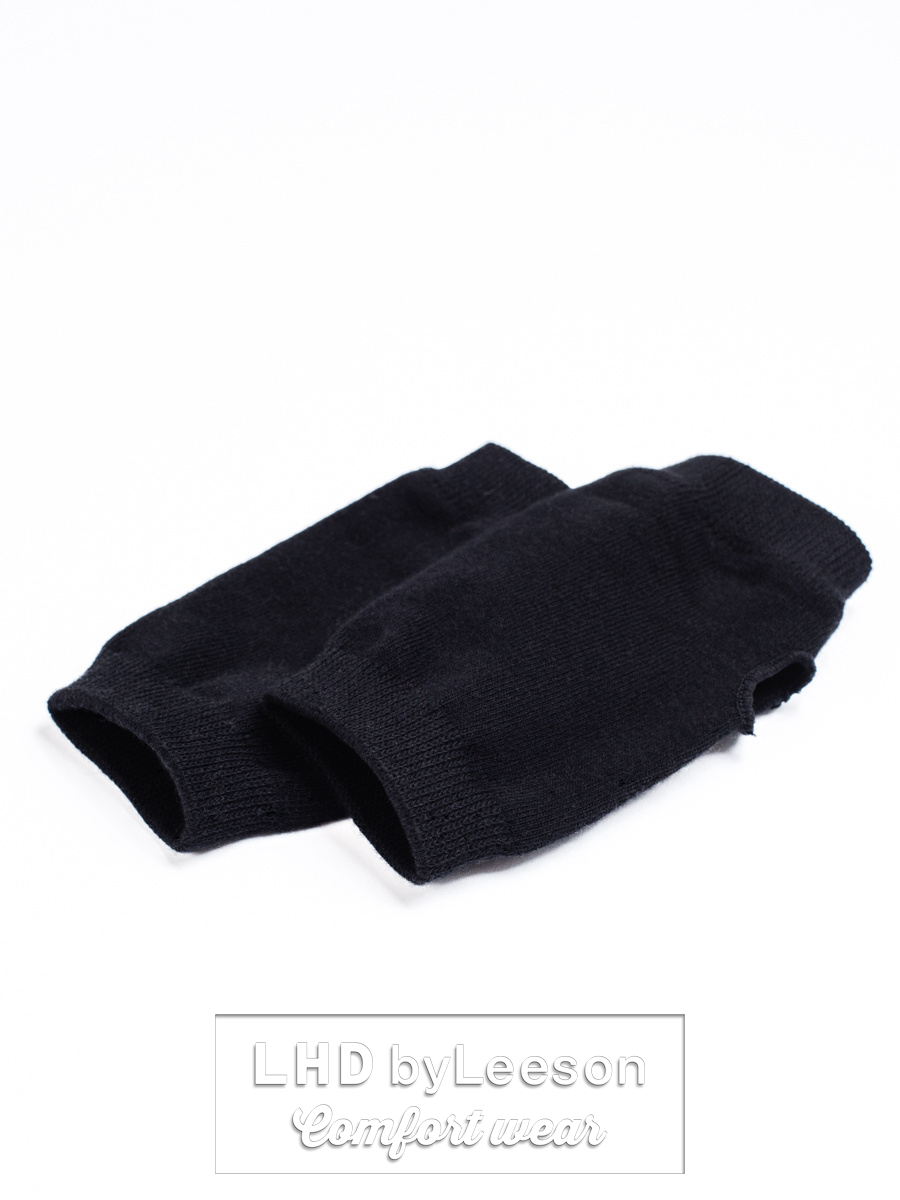 Czarne rękawiczki bez palców rękawy naramienne
