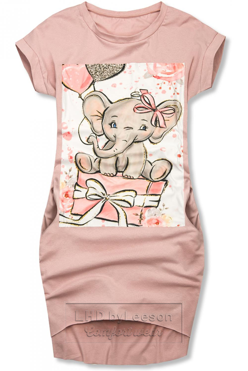 Różowa sukienka ELEPHANT
