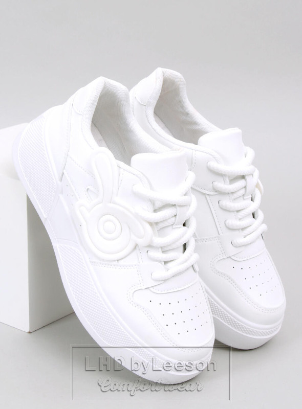 Sneakersy na platformie BROADY ALLWHITE