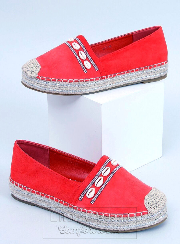 Espadryle z muszelkami OCEAN ORANGE