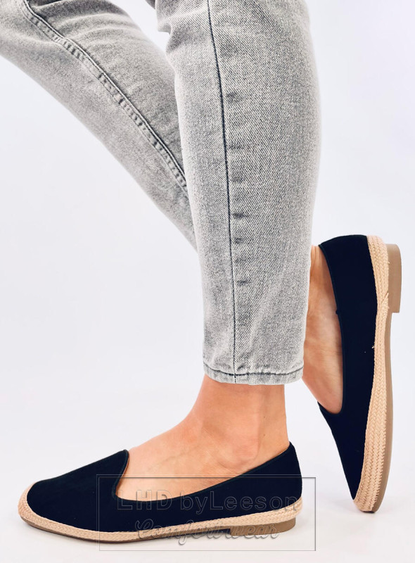 Baleriny espadryle damskie BALLOT BLACK