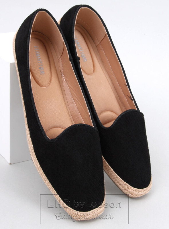 Baleriny espadryle damskie BALLOT BLACK