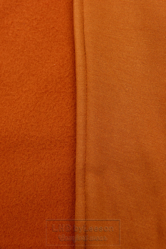 Tycjanowa długa bluza z asymetrycznym zamkiem