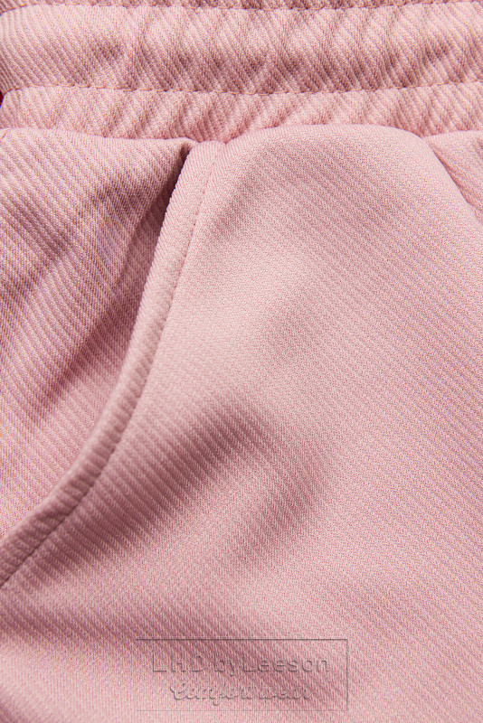 Różowe sportowe spodnie z kieszeniami