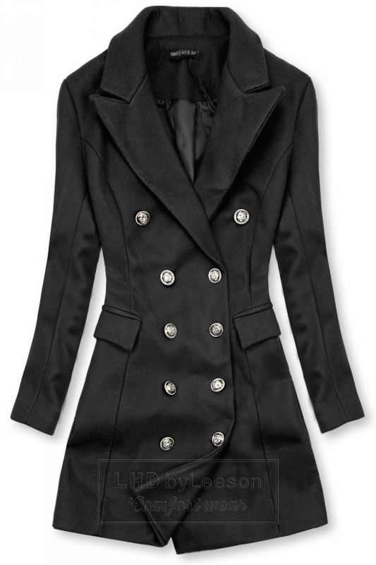 Elegancki płaszcz jesienny czarny