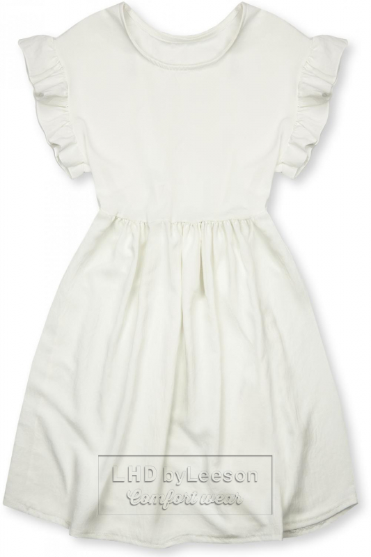 Biała letnia sukienka z wiskozy