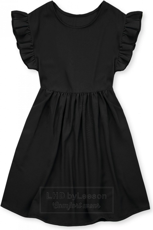Czarna letnia sukienka z wiskozy
