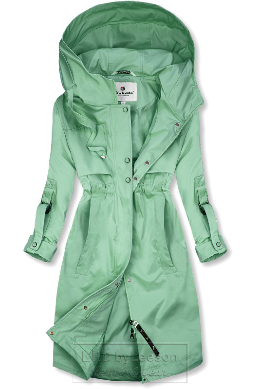 Przejściowy płaszcz wiosenny zielony