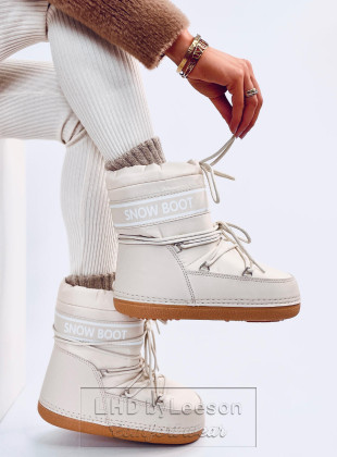 Snow boots krótkie SIMS BEIGE