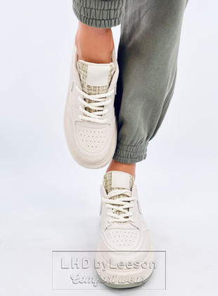 Sneakersy damskie pastelowe MOTIMES BEIGE GREEN