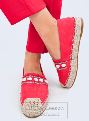 Espadryle z muszelkami OCEAN ORANGE