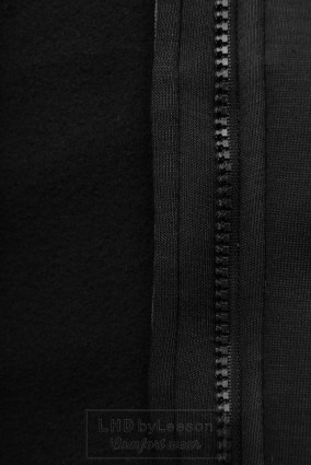 Czarna bluza z kapturem o wydłużonym kroju