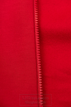 Czerwona długa bluza