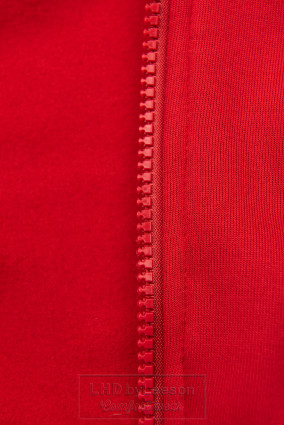 Czerwona  oversized bluza