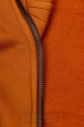 Tycjanowa bluza z asymetrycznym zamkiem