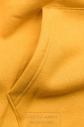 Żółta bluza z aksamitnym kapturem