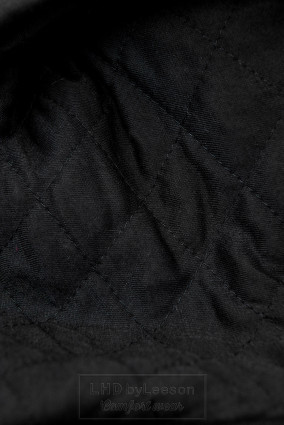 Czarna bluza z pikowanym kapturem
