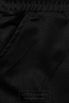 Czarne sportowe spodnie z kieszeniami