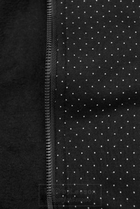 Czarna bluza z delikatnym nadrukiem w kropki