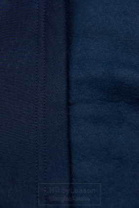 Granatowa bluza w fasonie slim