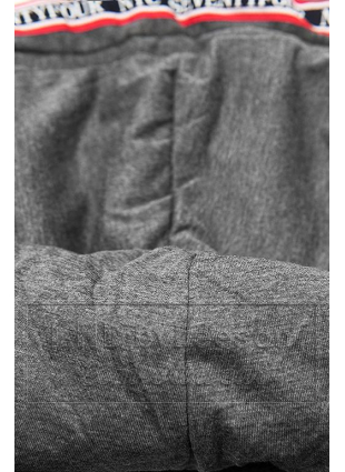 Długa bluza z kapturem czarna/grafitowa