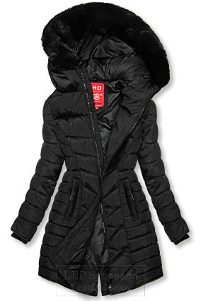 Czarna pikowana kurtka na jesień/zimę
