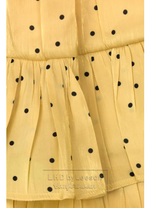 Żółta spódnica w kropki