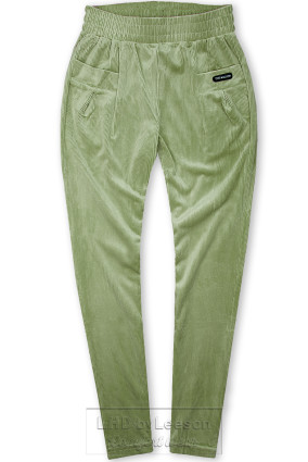 Zielone spodnie z kieszeniami THE BRAND