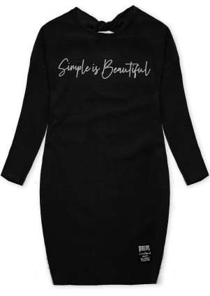 Czarna sukienka plus size SIMPLE IS BEAUTIFUL